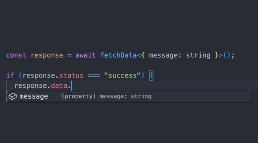 safe data fetching with response data only accessible once we havidate the status