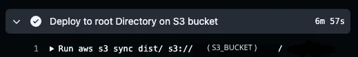slow aws s3 upload taking 6min 57s