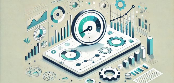 web performance metrics being analyzed over time and improving